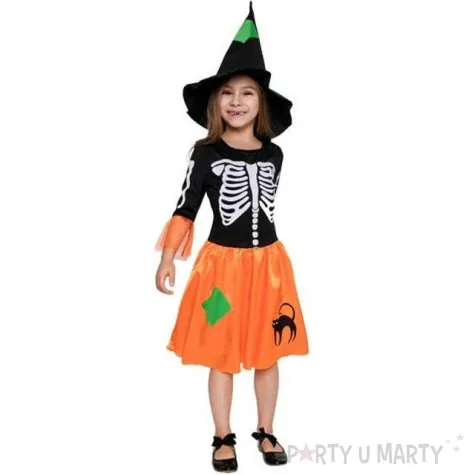 stroj dla dzieci czarownica szkieletor godan 130 140 cm