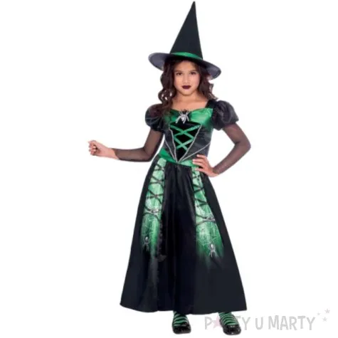 stroj dla dzieci czarownica tajemnicza amscan 122 134 cm