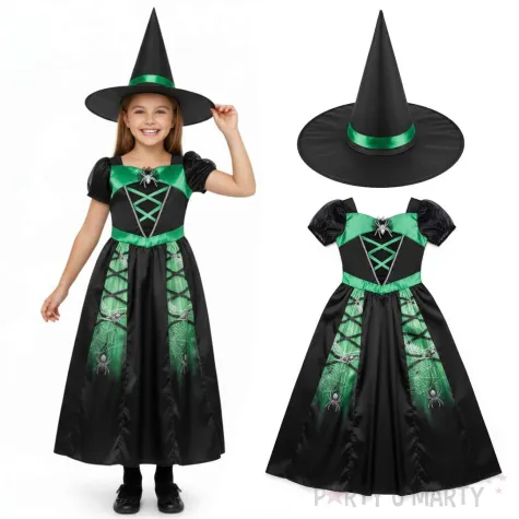 stroj dla dzieci czarownica tajemnicza amscan 122 134 cm