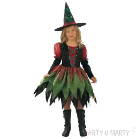 stroj dla dzieci czarownica w kapeluszu partytino 134 140 cm
