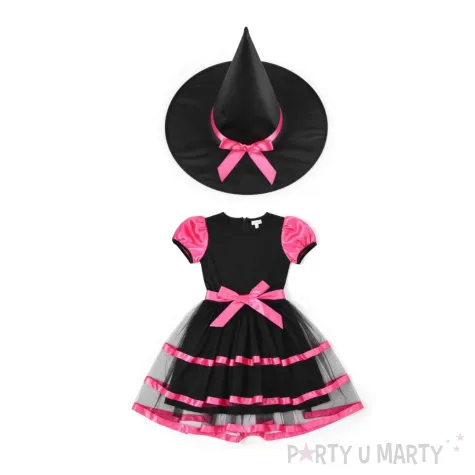 stroj dla dzieci czarownica z paseczkami arpex rozm 120 130 cm