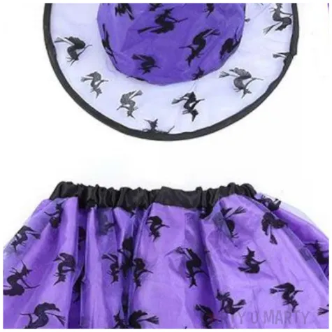 stroj dla dzieci czarownica z rozdzka fioletowy rozm uniw