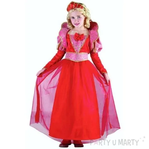 stroj dla dzieci czerwona krolowa roz 110 120