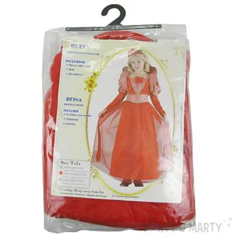 stroj dla dzieci czerwona krolowa roz 130 140