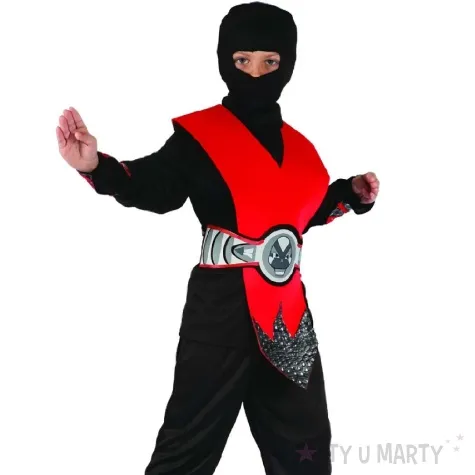 stroj dla dzieci czerwony ninja lux rozm 130 140