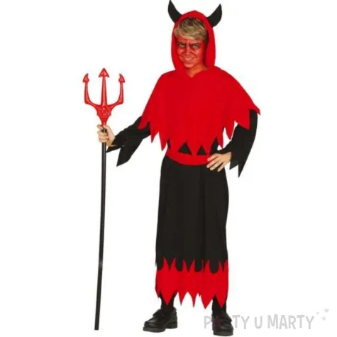 stroj dla dzieci diabel mistyczny czerwono czarny guirca 10 12 lat