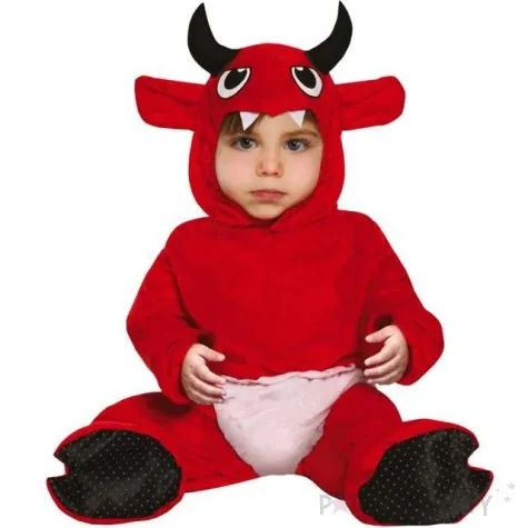 stroj dla dzieci diabel z oczami czerwony guirca rozm 80 92 cm