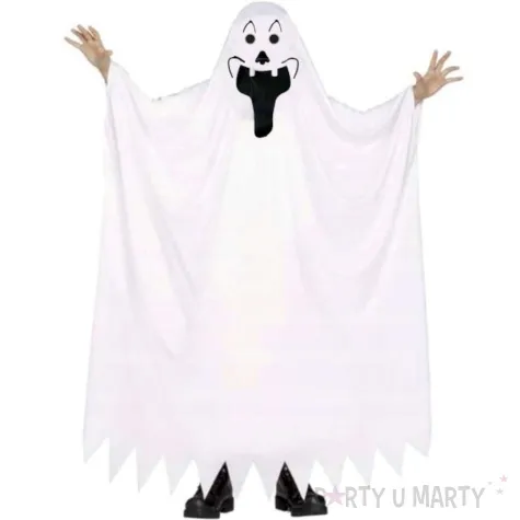 stroj dla dzieci duch bialy partytino rozm 122 128 cm