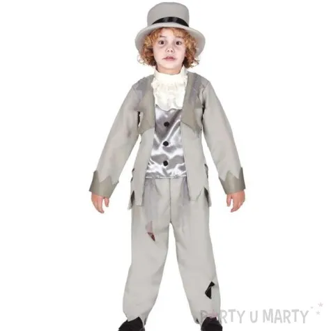 stroj dla dzieci duch elegant szary guirca rozm 98 104 cm