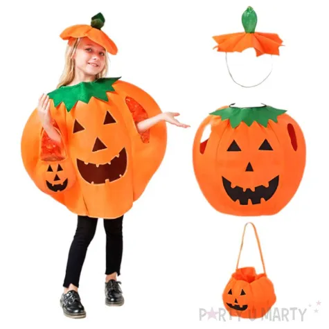 stroj dla dzieci dynia z wiaderkiem na cukierki 7 7 98 134 cm