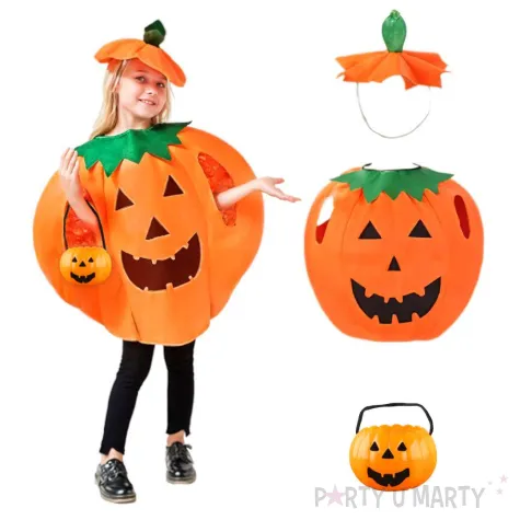 stroj dla dzieci dynia z wiaderkiem na cukierki 7 7 98 134 cm