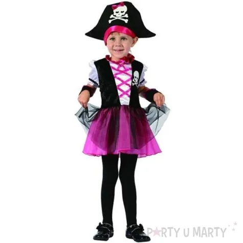 stroj dla dzieci elegancka piratka rozm 92 104 cm