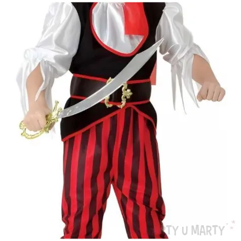 stroj dla dzieci elegancki kapitan piratow zestaw na karnawal godan rozm 120 130
