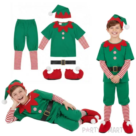 stroj dla dzieci elf pomocnik mikolaja partytino 7 8 lat 122 128 cm