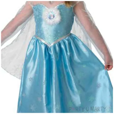 stroj dla dzieci elsa z krainy lodu rubies rozm 128 134 cm