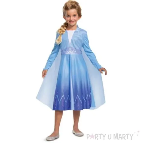 stroj dla dzieci frozen elsa basic sukienka blekitna disguise 124 135 cm