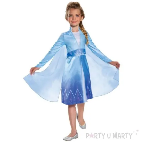 stroj dla dzieci frozen elsa classic sukienka blekitna disguise 109 123 cm