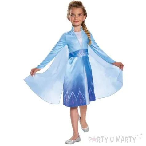 stroj dla dzieci frozen elsa classic sukienka blekitna disguise 124 135 cm