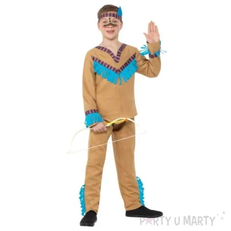 stroj dla dzieci indianin chlopiec smiffys 146 158 cm