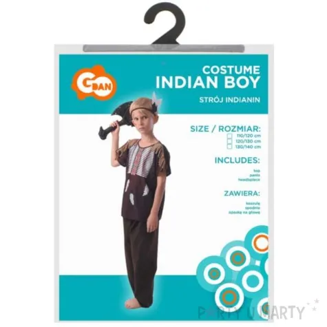 stroj dla dzieci indianin godan rozm 110 120 cm