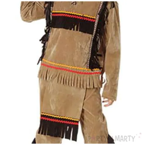 stroj dla dzieci indianin z fredzlami fyasa 140 152 cm