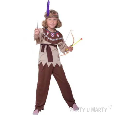 stroj dla dzieci indianin z piorem rozm arpex 110 120 cm