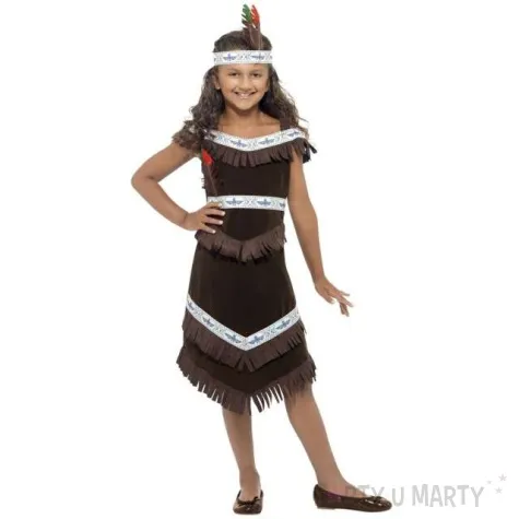 stroj dla dzieci indianka smiffys rozm 7 9 lat