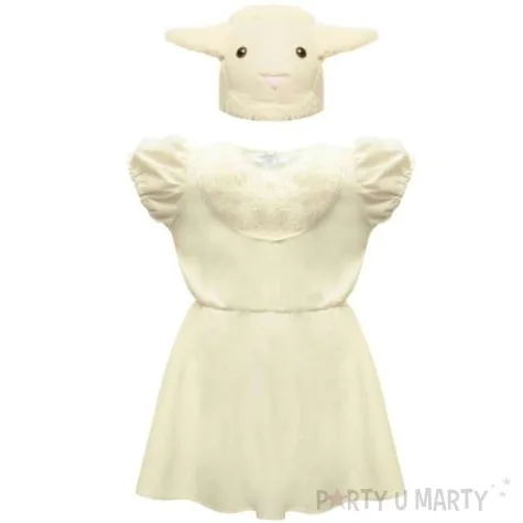 stroj dla dzieci jaselka owieczka ecru kraszek 122 128 cm