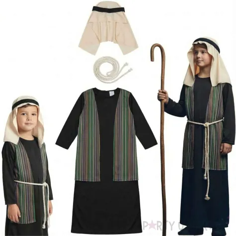 stroj dla dzieci jozef czarny guirca rozm 110 116 cm