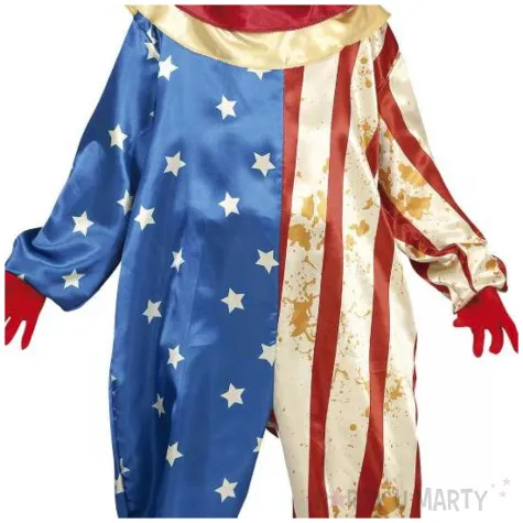stroj dla dzieci klaun psychopata flaga usa guirca 122 134 cm