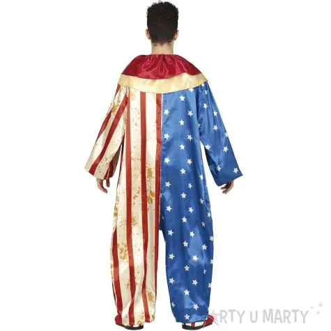 stroj dla dzieci klaun psychopata flaga usa guirca 158 164cm