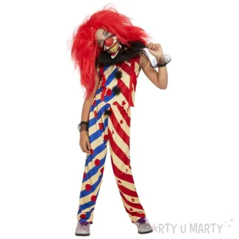 stroj dla dzieci klaun psychopata zestaw smiffys rozm 130 140 cm