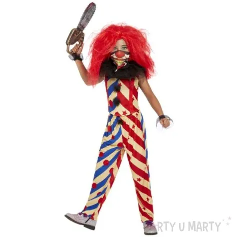 stroj dla dzieci klaun psychopata zestaw smiffys rozm 130 140 cm