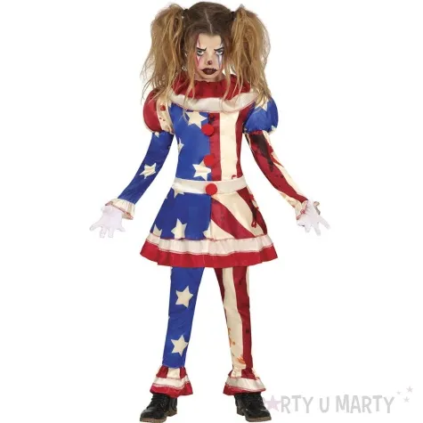 stroj dla dzieci klaun psychopatka usa guirca 98 104 cm