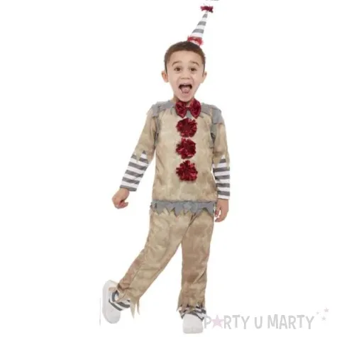 stroj dla dzieci klaun z muszka smiffys 104 110 cm