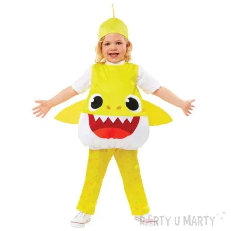 stroj dla dzieci kombinezon baby shark zolty amscan 80 92 cm