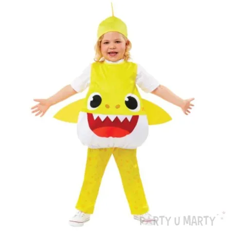 stroj dla dzieci kombinezon baby shark zolty amscan 92 98 cm