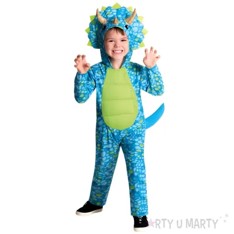 stroj dla dzieci kombinezon dinozaur triceratops amscan rozm 98 104 cm