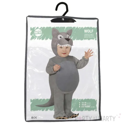 stroj dla dzieci kombinezon wilk z brzuchem guirca 80 86 cm