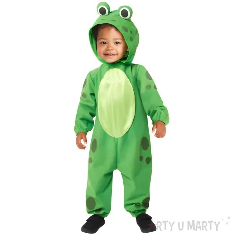 stroj dla dzieci kombinezon zabka z suwakiem z tylu amscan rozm 80 92 cm