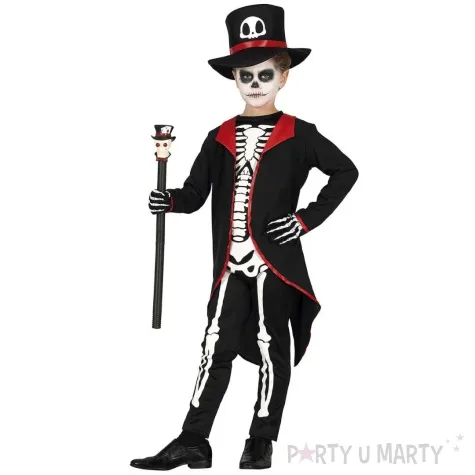 stroj dla dzieci kosciotrup we fraku guirca rozm 122 134 cm