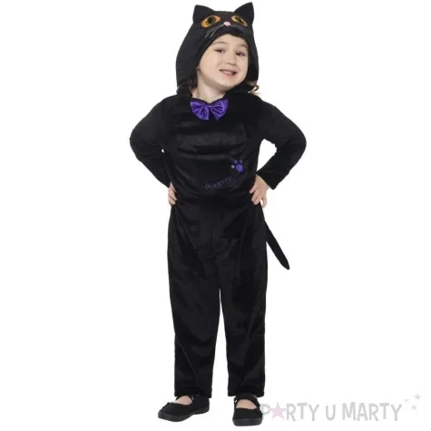 stroj dla dzieci kotek czarny smiffys 86 98 cm