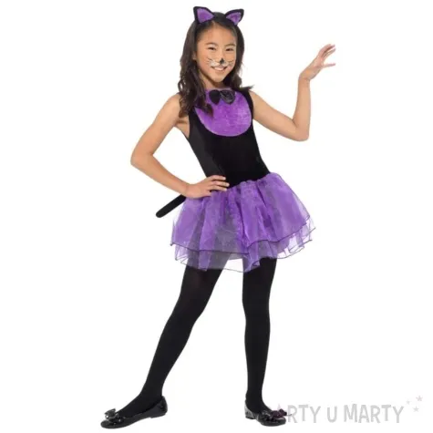 stroj dla dzieci kotek w tutu smiffys 116 128 cm