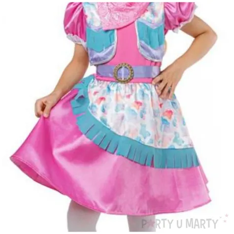 stroj dla dzieci kowbojka w sukience rozowy godan rozm 110 120