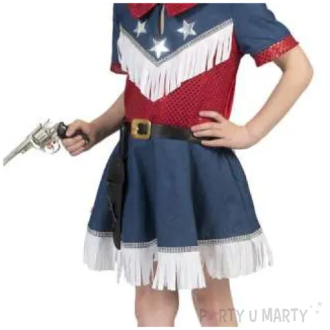 stroj dla dzieci kowbojska dziewczyna funny fashion 116 cm