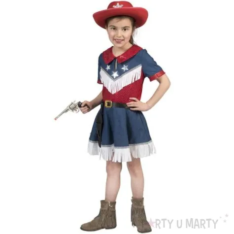 stroj dla dzieci kowbojska dziewczyna funny fashion 152 cm