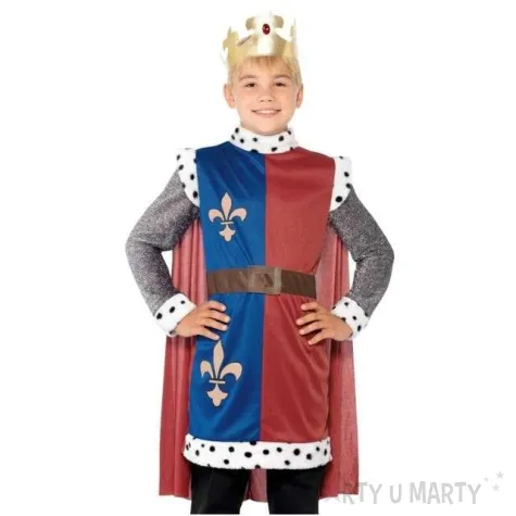 stroj dla dzieci krol artur smiffys rozm 130 143 cm