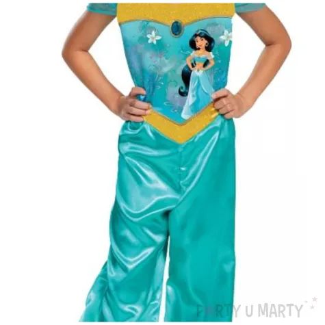 stroj dla dzieci ksiezniczka jasmine turkusowy disguise rozm 122 130