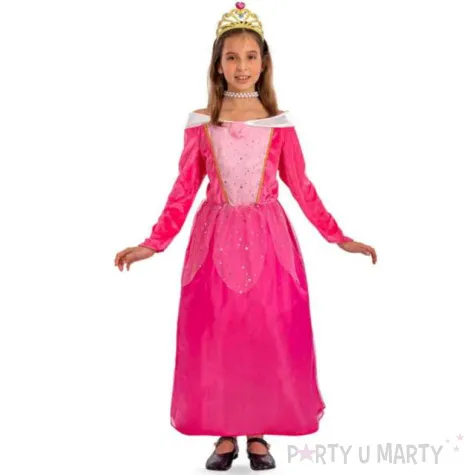 stroj dla dzieci ksiezniczka rozowy carnival toys 122 128 cm