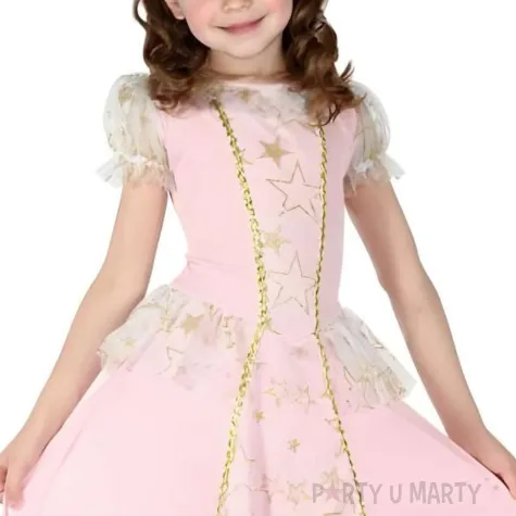 stroj dla dzieci ksiezniczka sukienka i opaska rozowy godan rozm 130 140